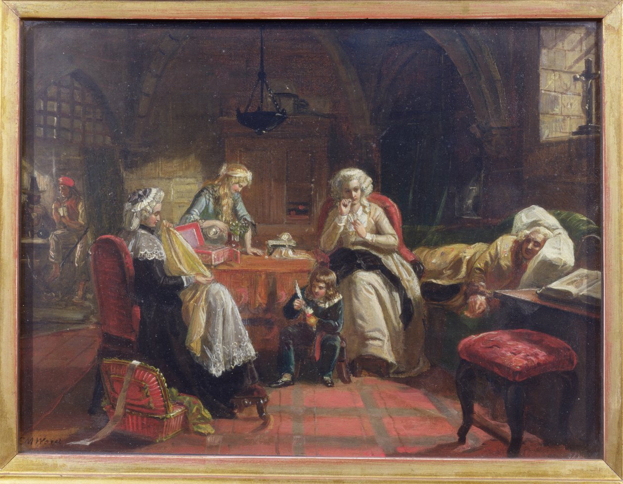 La famille royale de France au Temple - Edward Matthew Ward