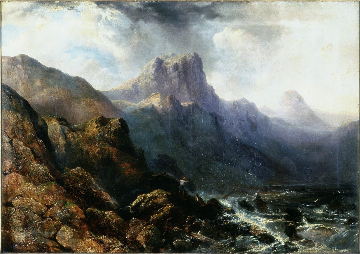 Paysage montagneux - Edward Train