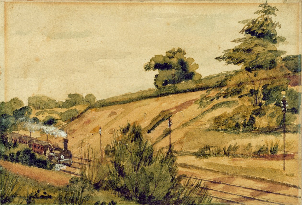 Paysage avec train, 1854 - Edward W. Fitch
