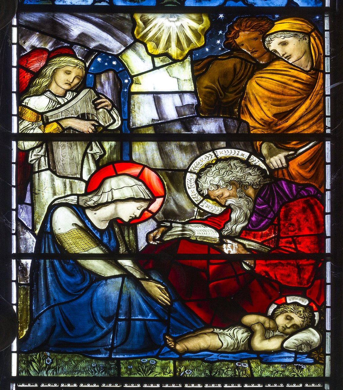Nun Monkton, St Mary, Morris Marshall & Faulkner & Co, William Morris, Edward Burne-Jones, La Nativité, 1873 - Edward and Morris Burne-Jones