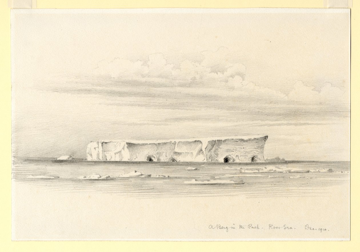 Un iceberg dans la banquise, mer de Ross, 1910 - Edward Adrian Wilson