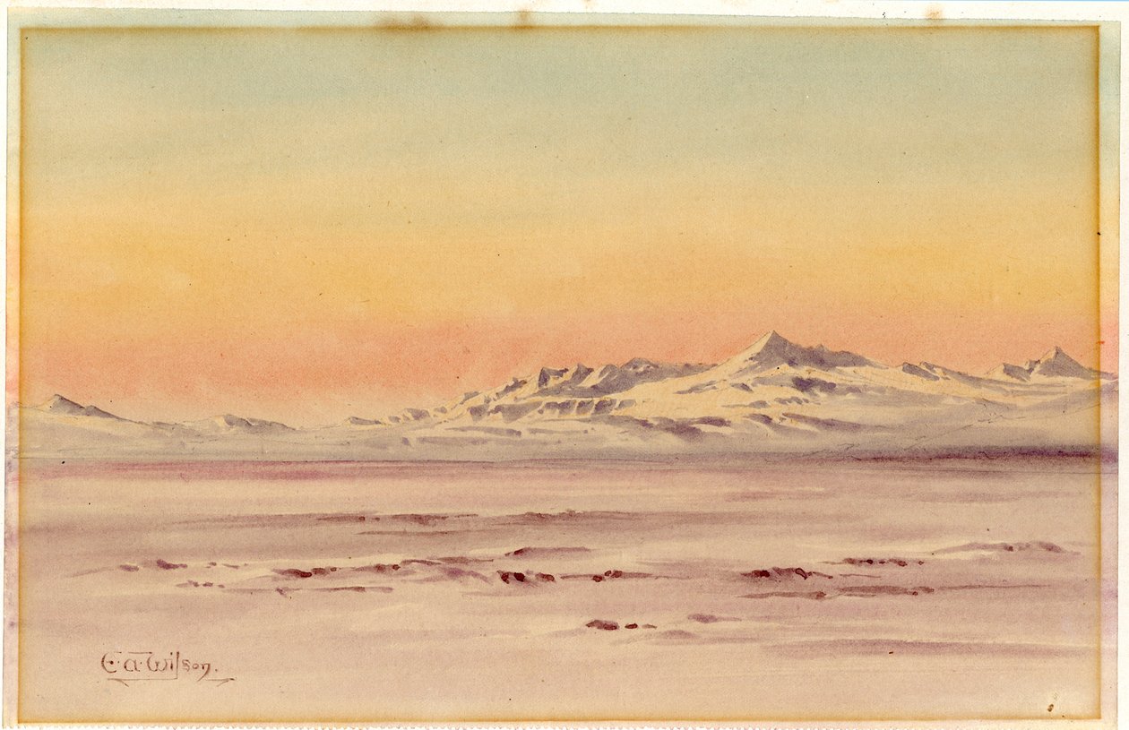 Scène côtière antarctique, 1901-04 - Edward Adrian Wilson