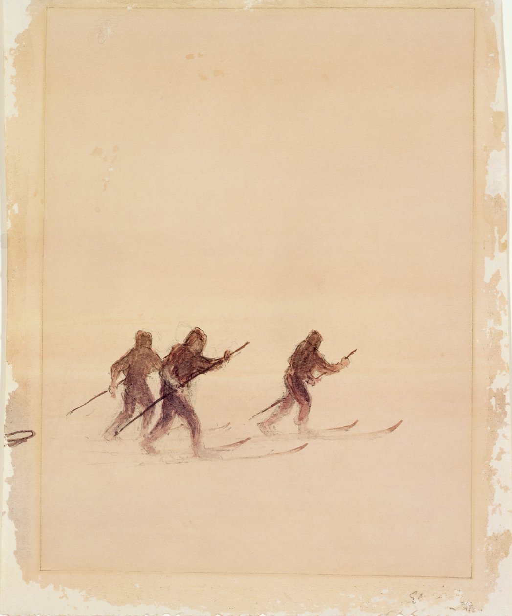 Hommes sur des skis - Edward Adrian Wilson