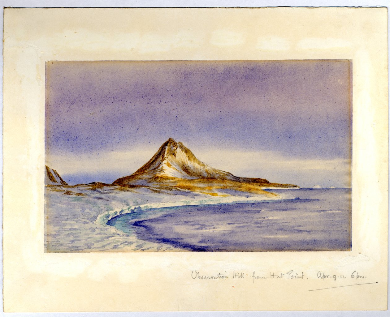 Observation Hill depuis Hut Point, 1911 - Edward Adrian Wilson