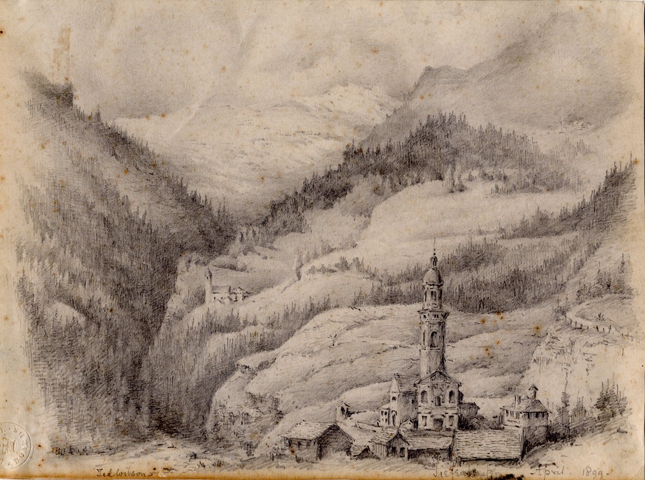 Tiefencastel, Suisse, 1899 - Edward Adrian Wilson