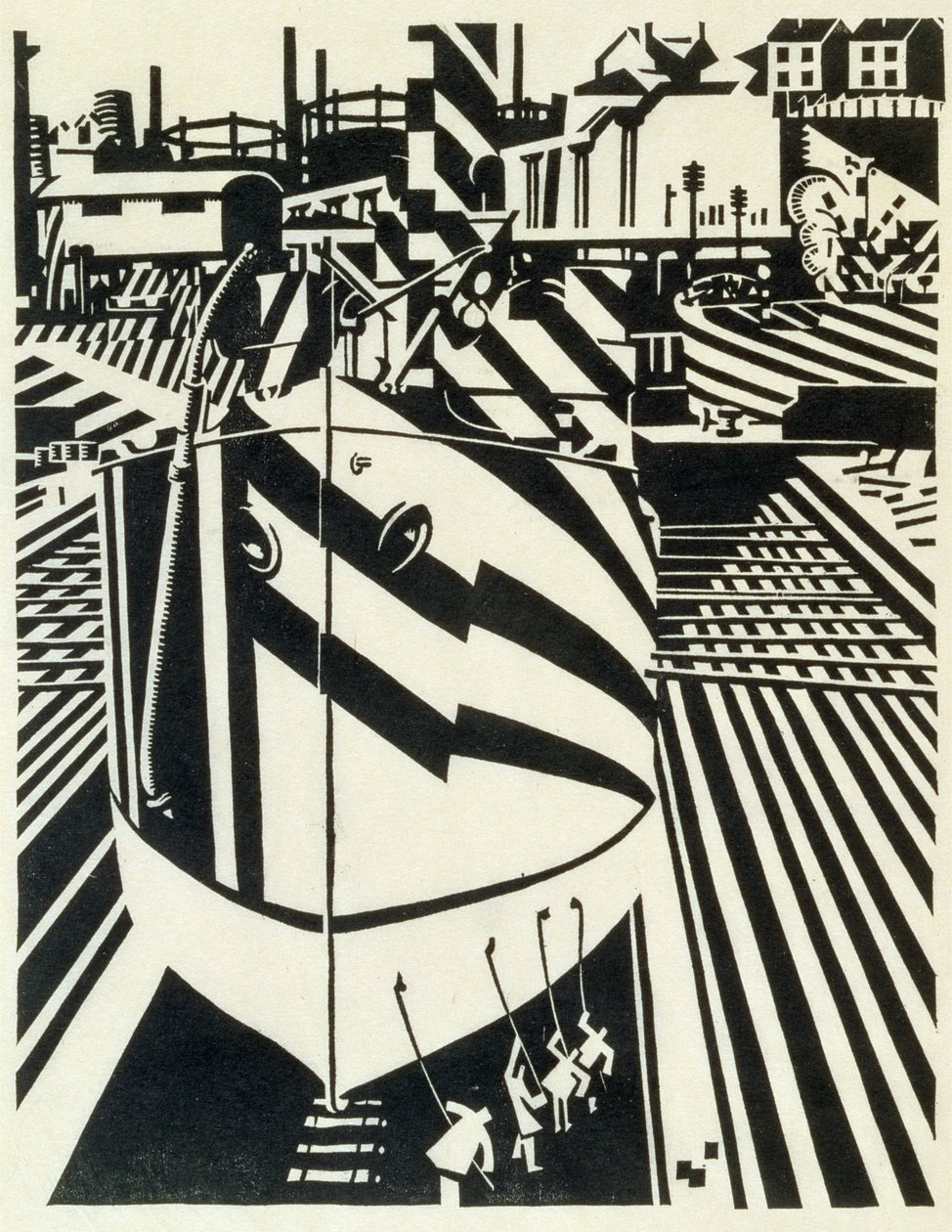 Transport maritime de Liverpool - Edward Alexander Wadsworth