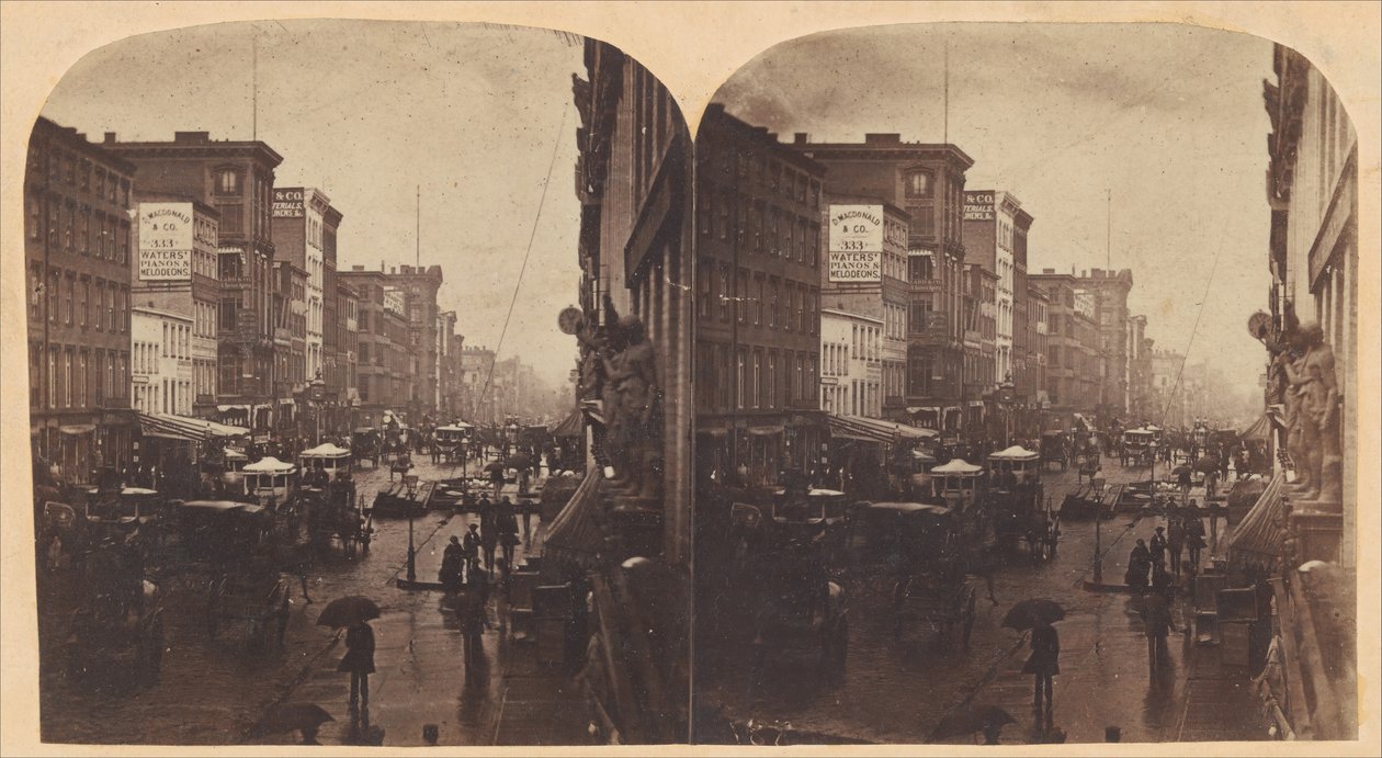 Broadway sous la pluie - Edward Anthony
