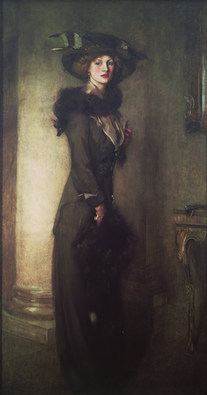 Le Chapeau de Castor, vers 1912 - Edward Arthur Walton