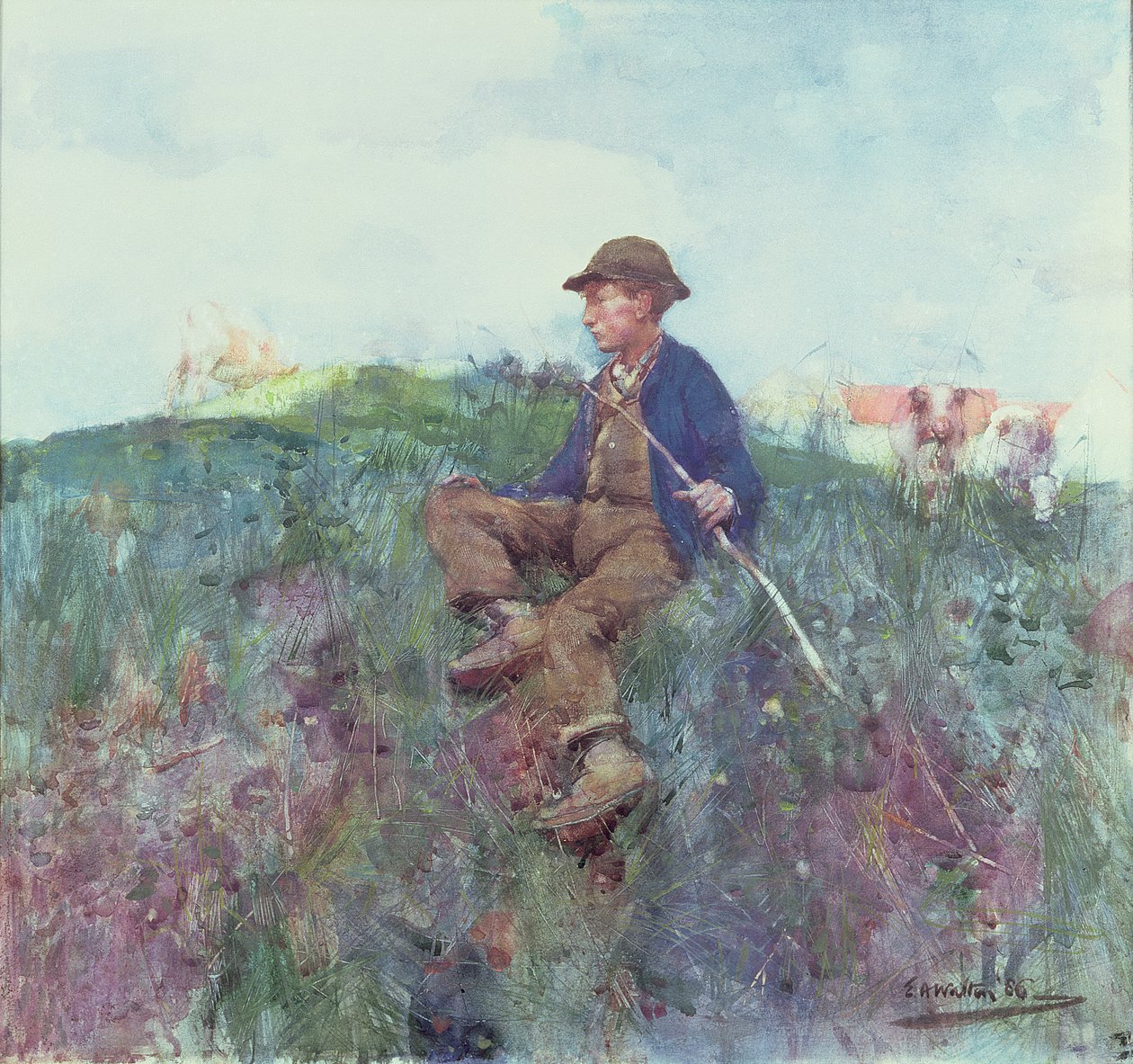 Le jeune berger, 1886 - Edward Arthur Walton