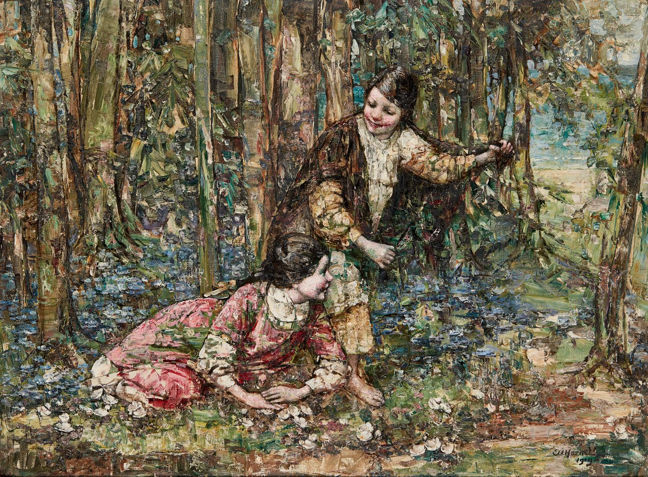 Filles dans un bois - Edward Atkinson Hornel