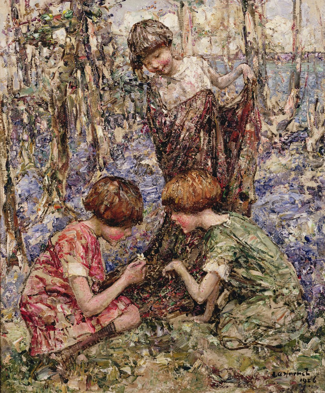 Les cueilleurs de primevères - Edward Atkinson Hornel
