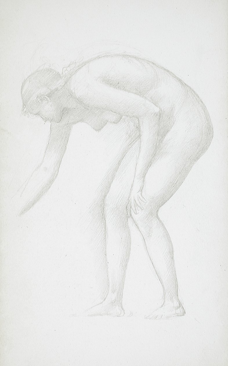 Nu féminin penché - Edward Burne-Jones