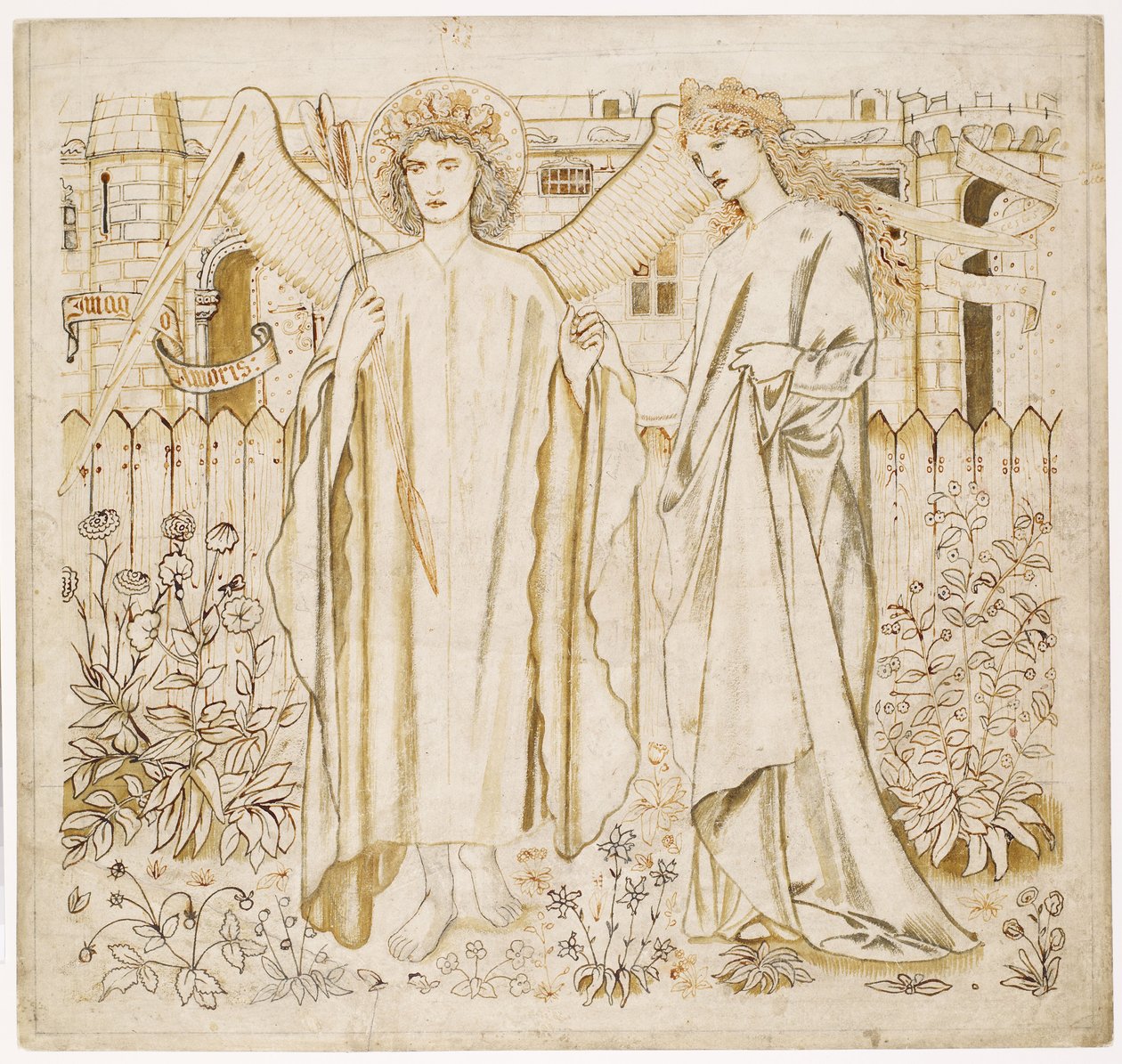 La Légende des femmes vertueuses de Chaucer - Amour et Alceste - Edward Burne-Jones