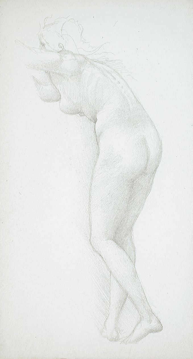 Nu féminin vu de dos - Edward Burne-Jones