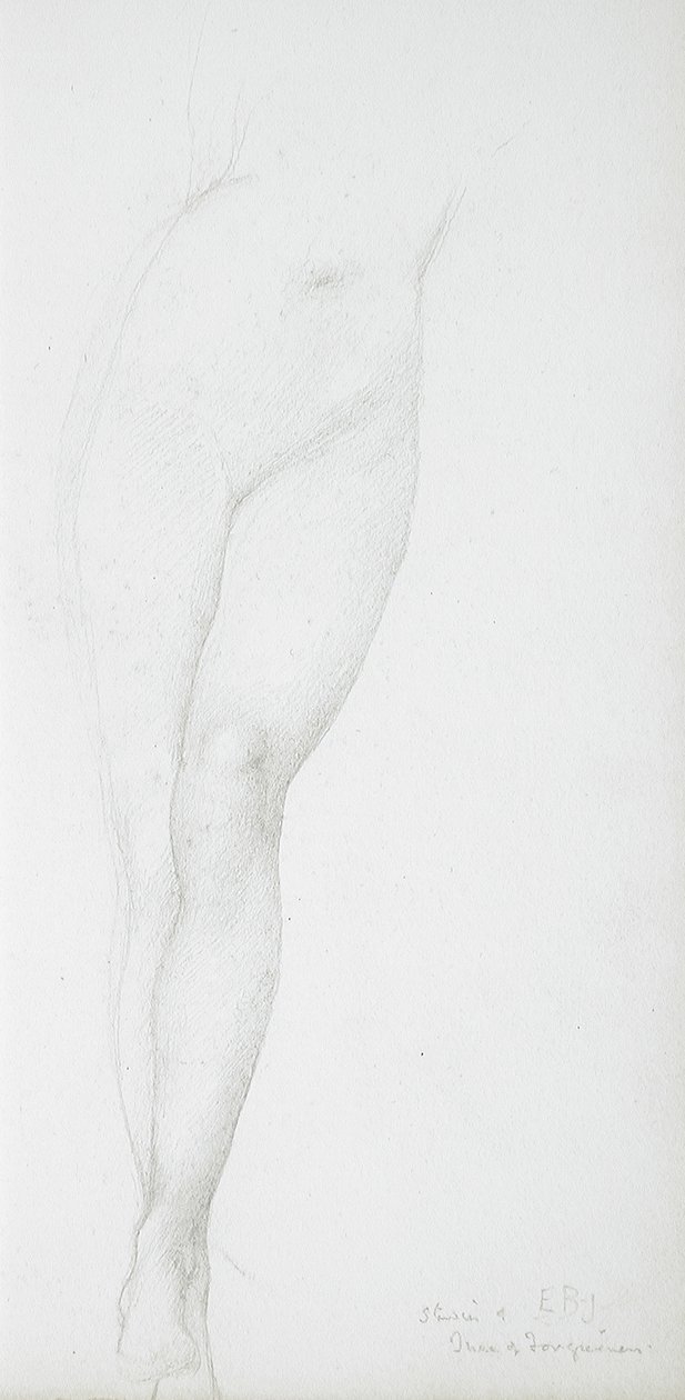 Étude des jambes féminines - Edward Burne-Jones