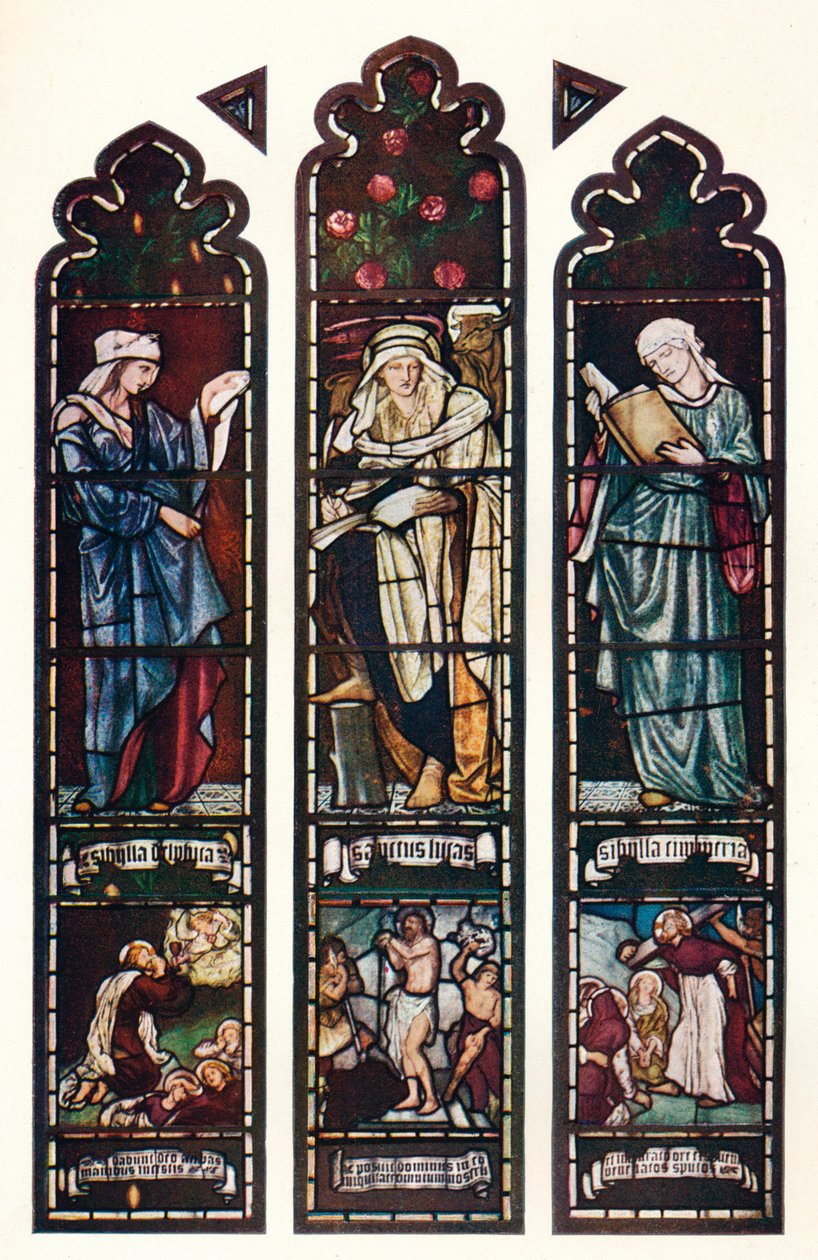 Fenêtre de la Sibylle, chapelle du Jesus College, Cambridge, vers 1872 - Edward Burne Jones
