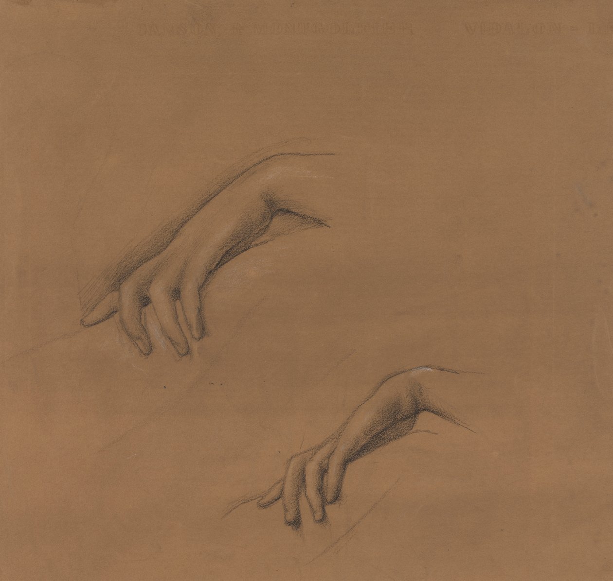 Études pour une main dans The Godhead Fires - Edward Burne Jones