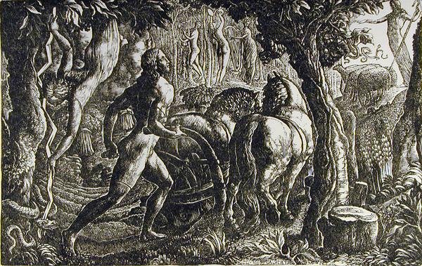 Le Laboureur - Chrétien labourant le dernier sillon de la vie - Edward Calvert