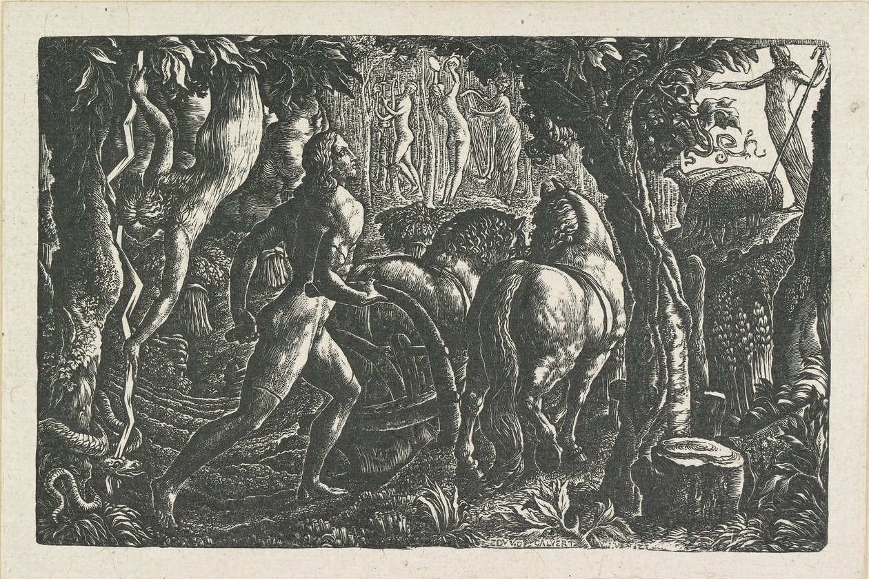 Le laboureur : Christian labourant le dernier sillon de la vie, 1827 - Edward Calvert