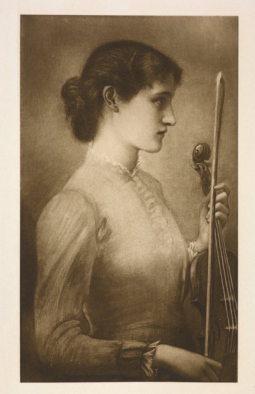 Un portrait. Reproduction de la peinture de l