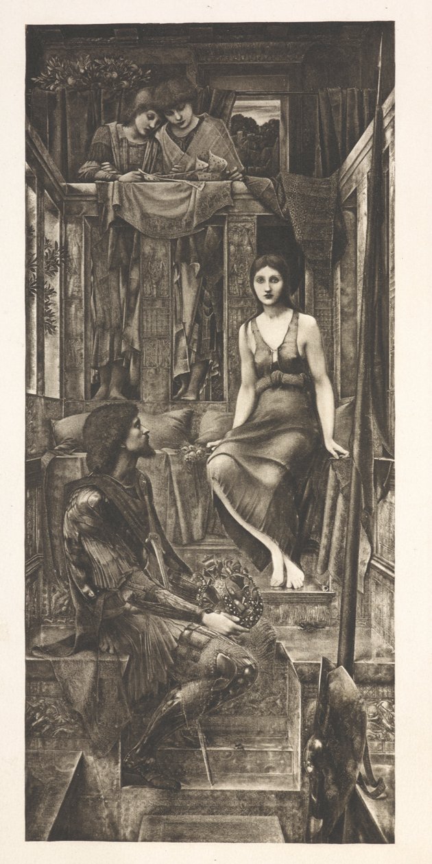 Le roi Cophetua et la mendiante - Edward Coley (after) Burne Jones