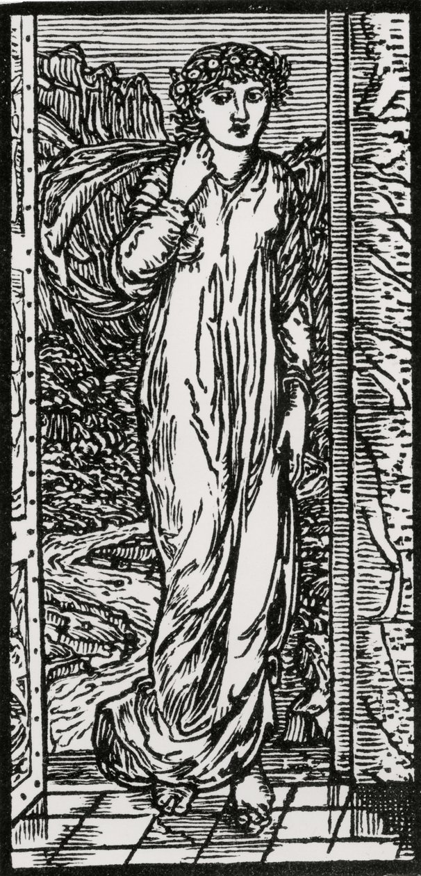 Psyché dans le jardin - Edward Coley (after) Burne Jones