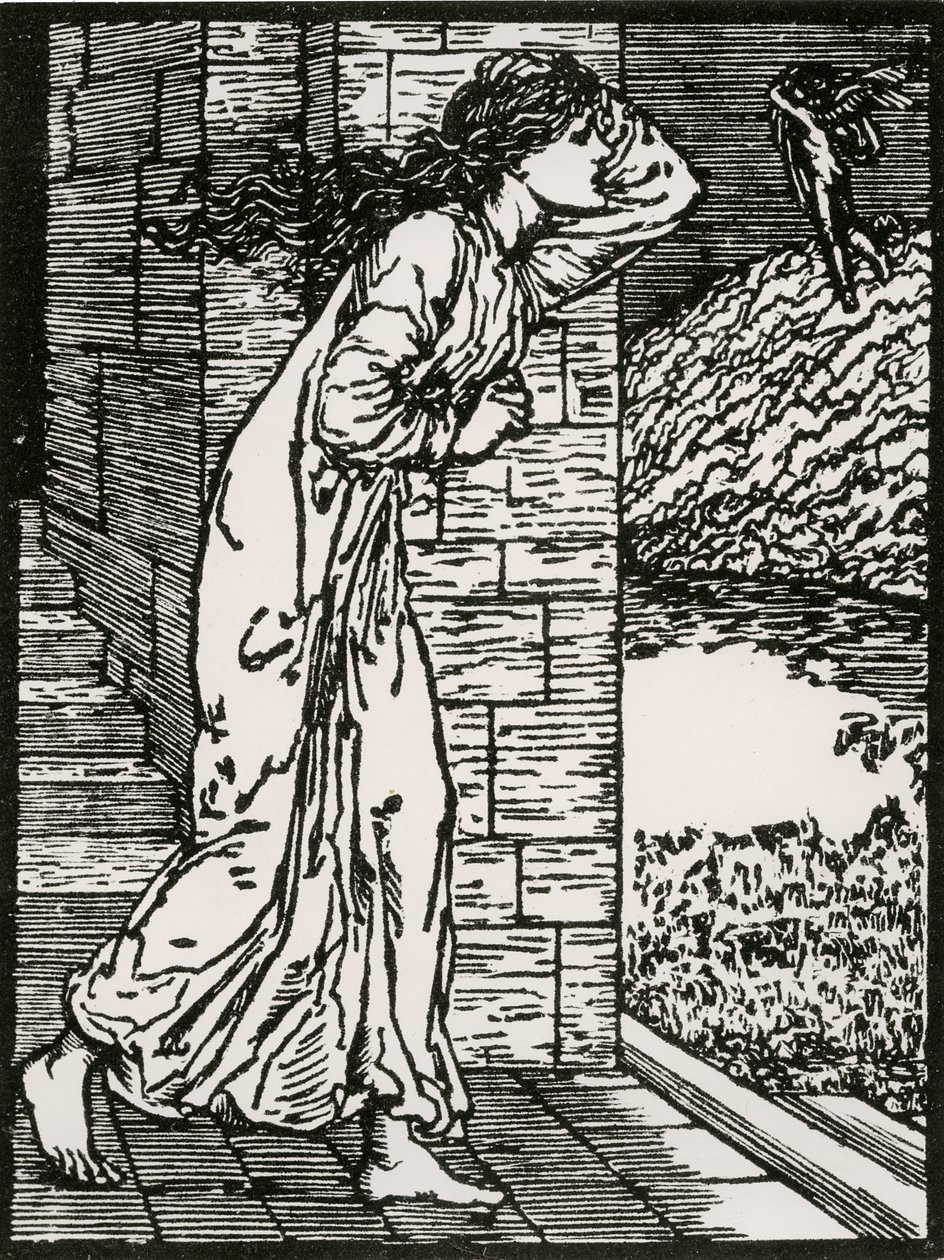 Psyché sortant précipitamment du palais - Edward Coley (after) Burne Jones