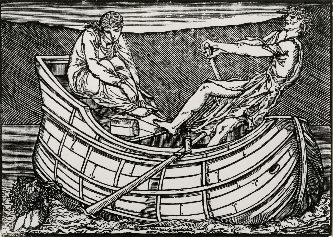La tête se levant - Edward Coley (after) Burne Jones