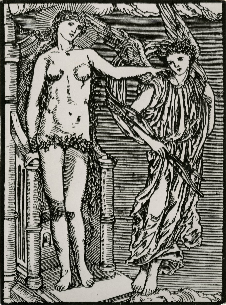 Vénus envoyant Cupidon à Psyché - Edward Coley (after) Burne Jones