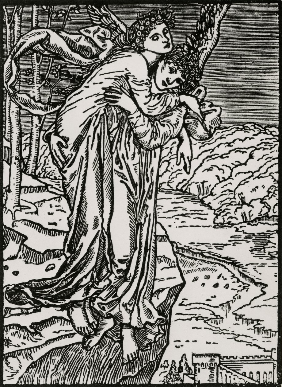 Zéphyr et Psyché - Edward Coley (after) Burne Jones