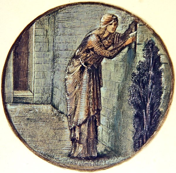 Le Livre des Fleurs : XXIV. Rendez-vous au mur - Edward Coley Burne Jones