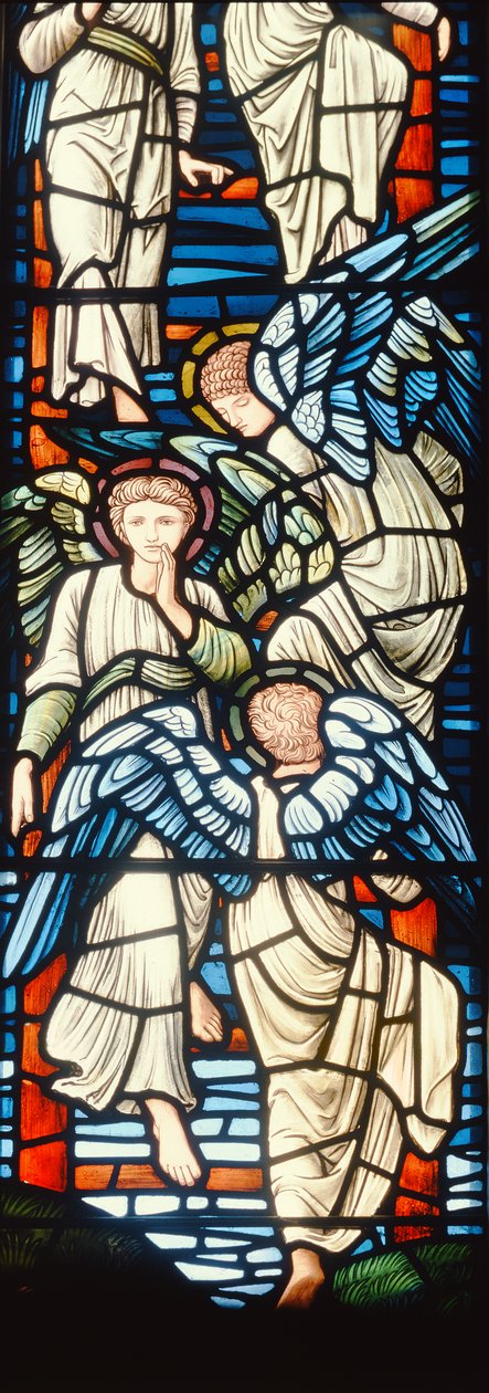 Anges montant et descendant, Échelle de Jacob (détail) - Edward Burne Jones