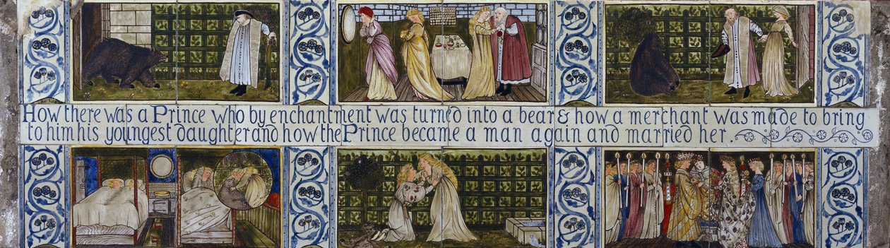 La Belle et la Bête, Morris, Marshall, Faulkner & Co., c.1867 - Edward Burne Jones