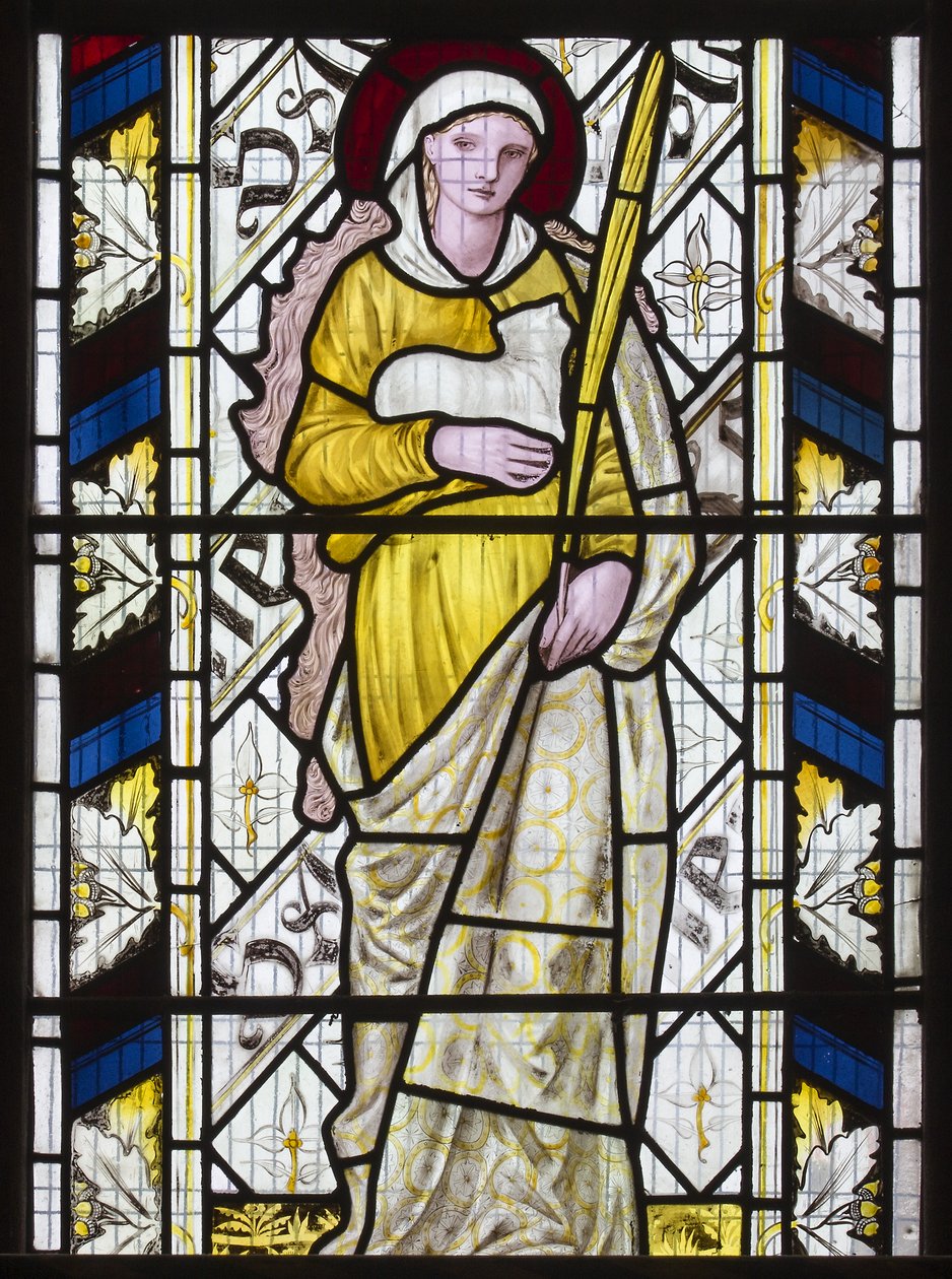 Sainte Agnès - Edward Burne Jones