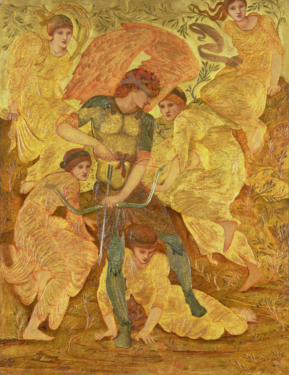 Les Champs de chasse de Cupidon, vers 1882 - Edward Coley Burne Jones