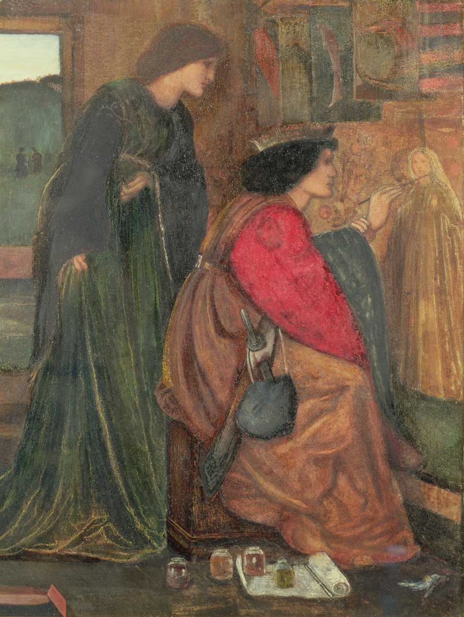 Conception pour un panneau du cabinet de la lune de miel du roi René, 1851 - Edward Burne Jones