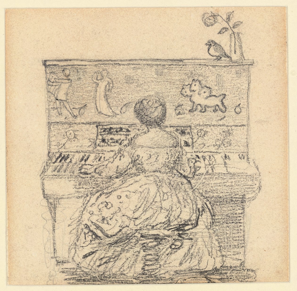 Georgiana Burne-Jones au piano - Edward Burne Jones