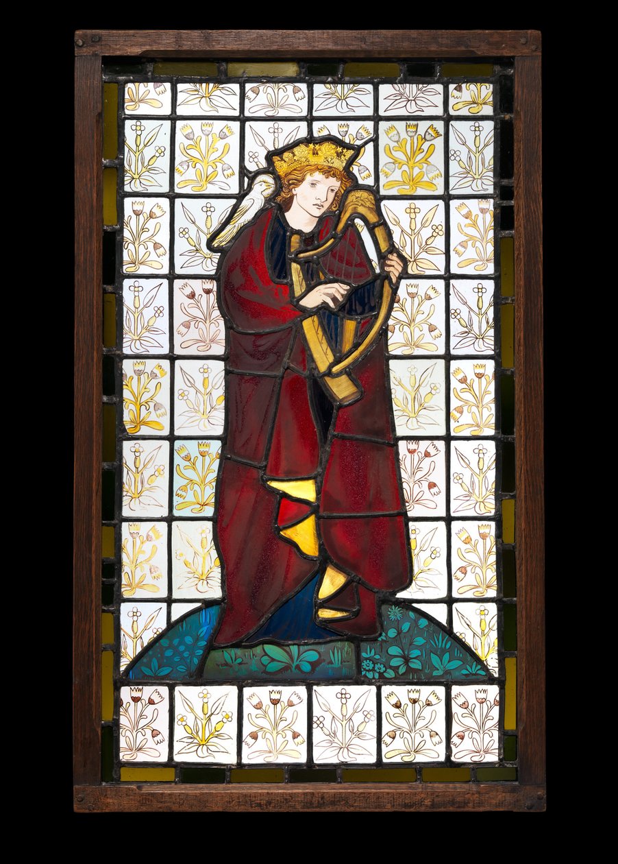Le roi David le poète, 1863 - Edward Burne Jones