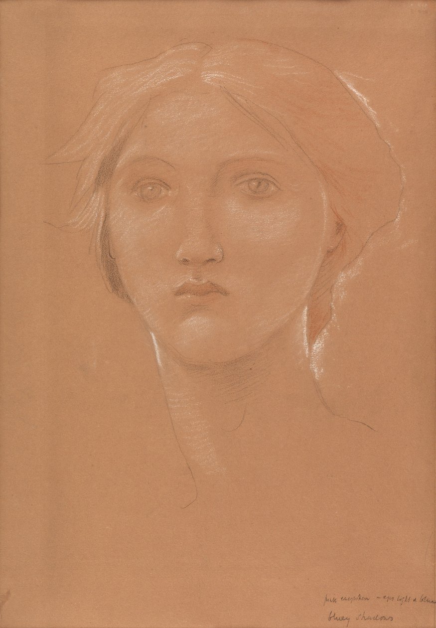 Étude de la tête de Margaret Burne-Jones pour 