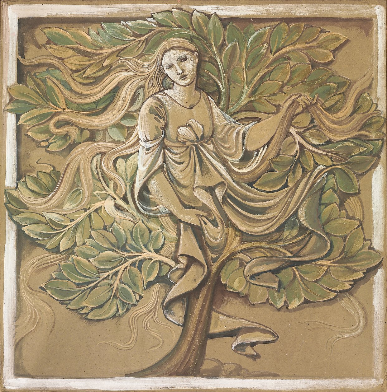 Nymphe des bois - Edward Burne-Jones