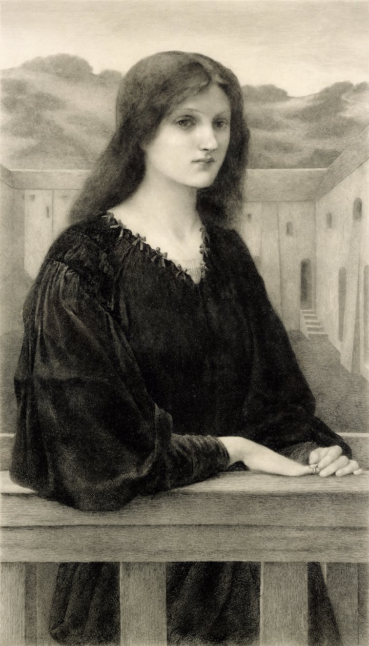 Vespertina Quies, gravé par Emile Boilvin (1845-99) pub. par Arthur Tooth & Sons, 1897 - Edward Coley after Burne Jones