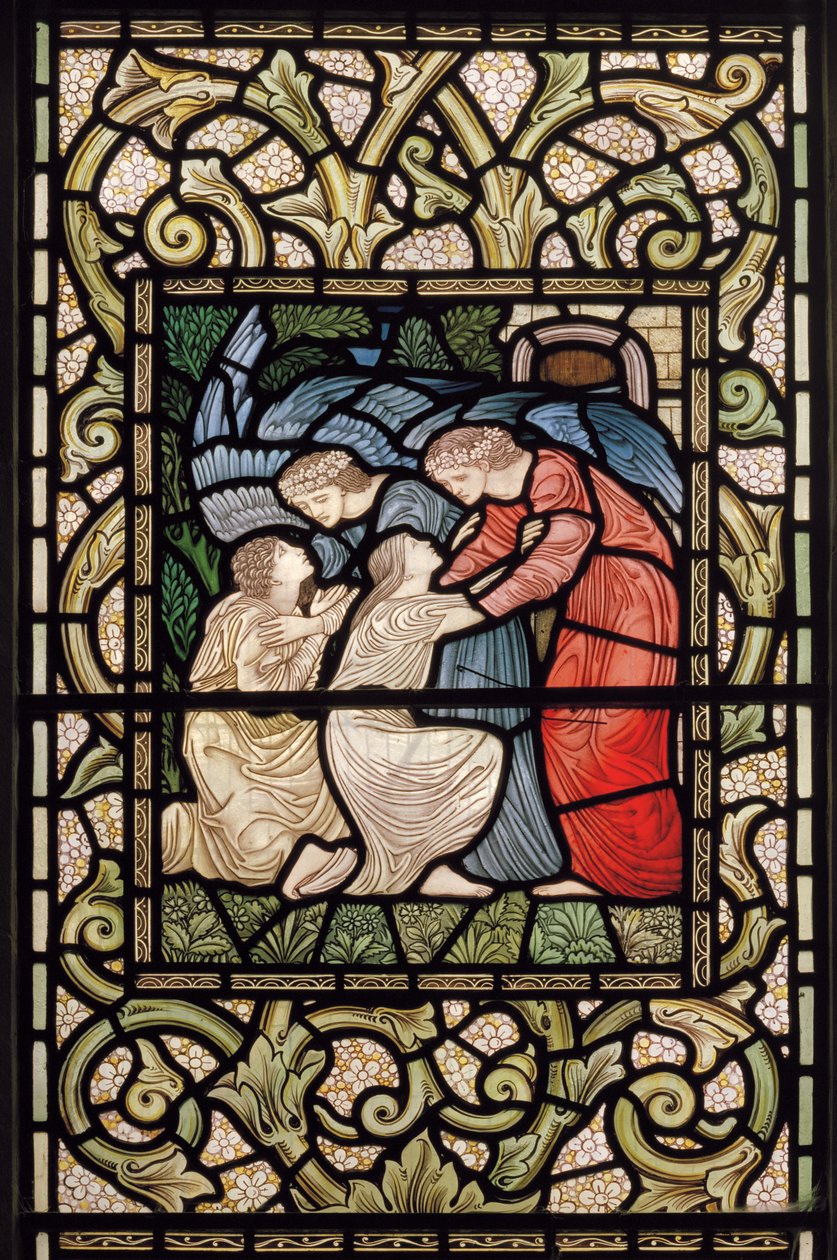 Wilden, All Saints, Morris & Co., Edward Burne-Jones, John Henry Dearle, Réception au Paradis - Edward Coley and Dearle Burne Jones