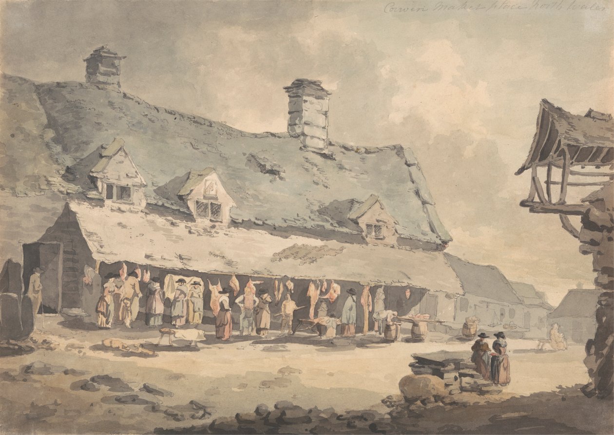Marché de Corwen, nord du Pays de Galles - Edward Dayes