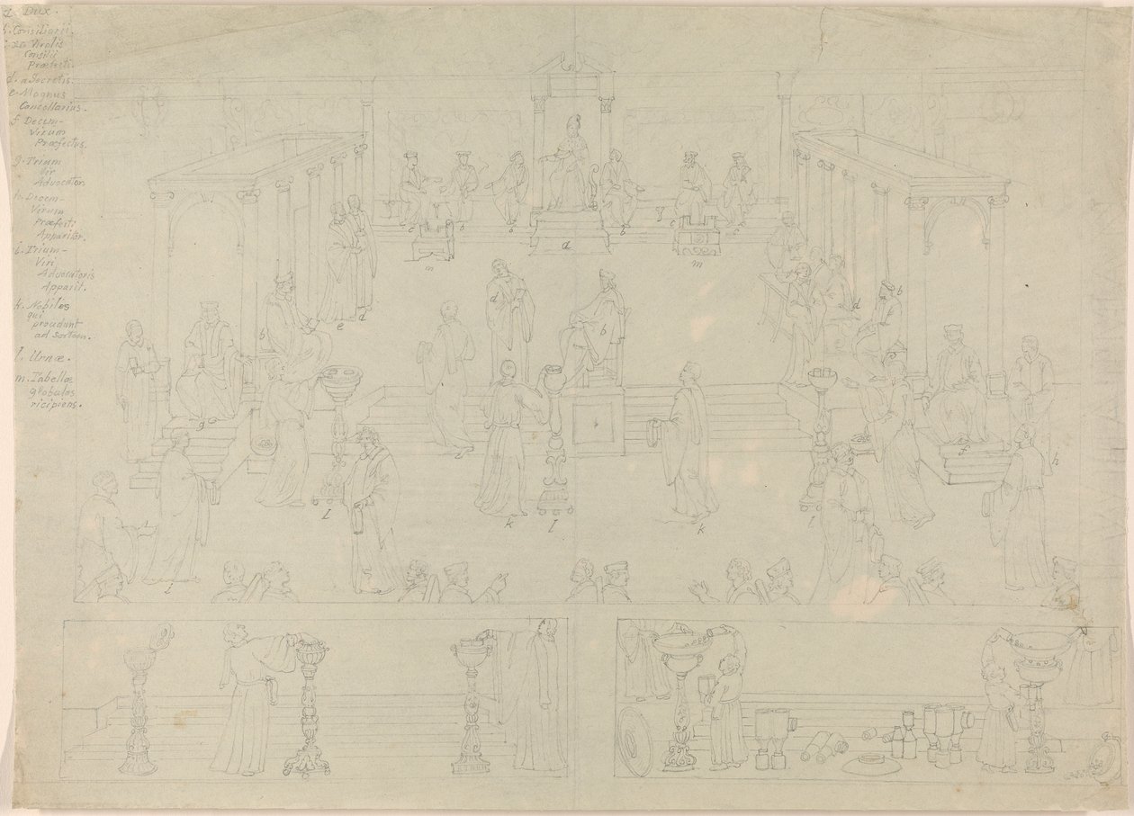 Conception pour une chambre du gouvernement romain (?) - Edward Francis Burney