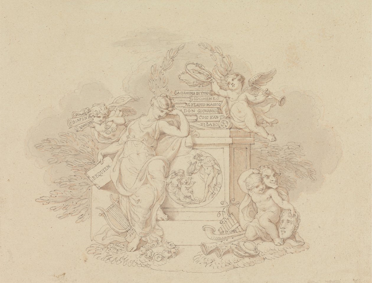 Conceptions pour des illustrations des opéras de Mozart - Edward Francis Burney