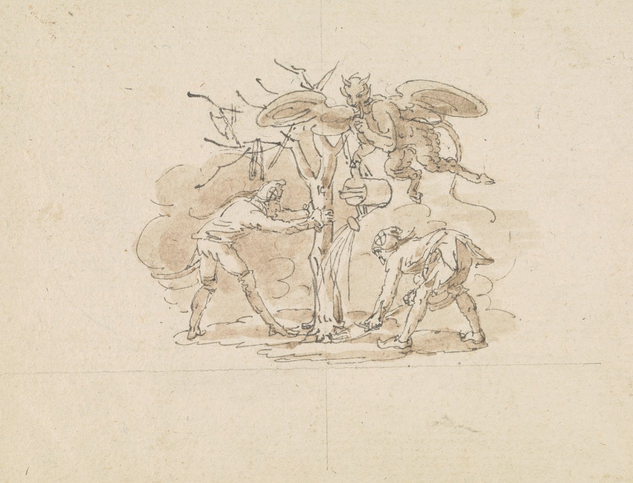 Fous plantant un arbre - Edward Francis Burney