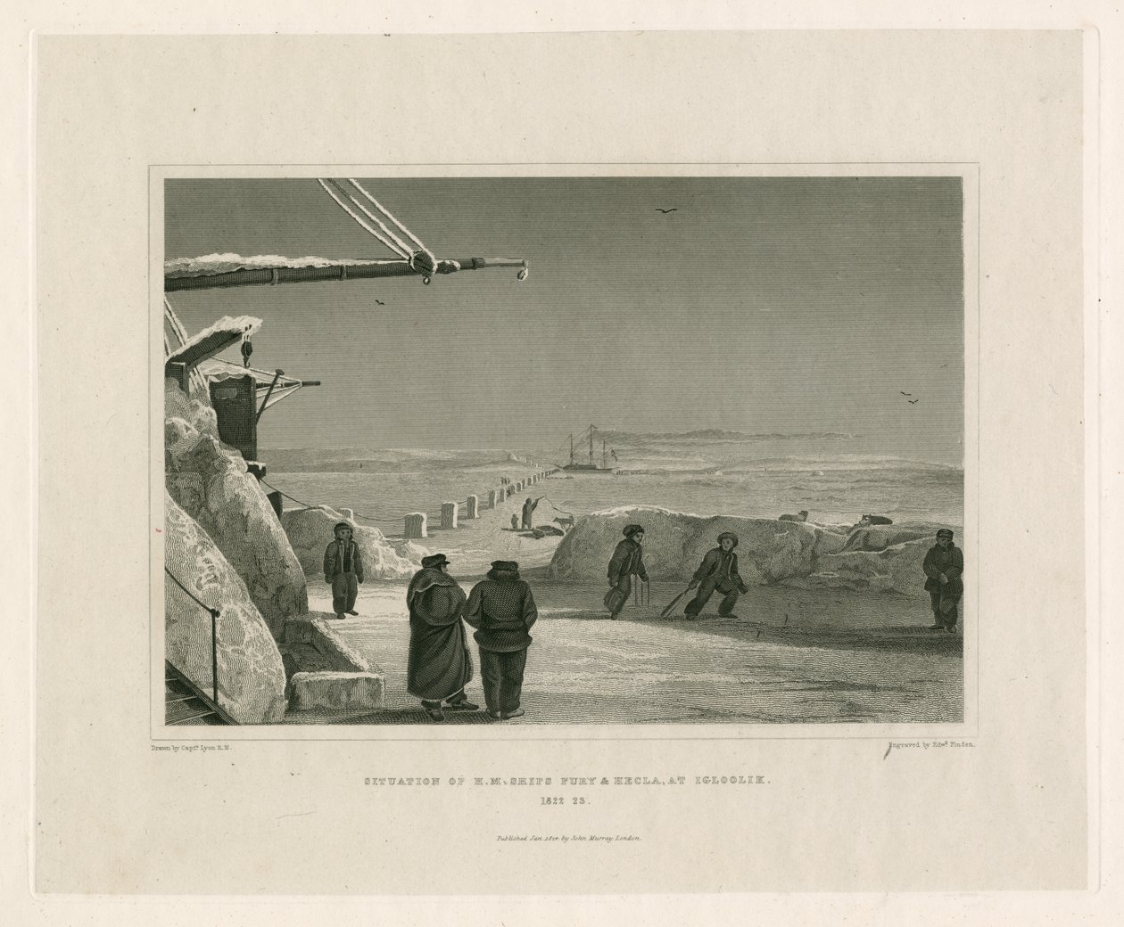 Situation des navires de Sa Majesté Fury et Hecla, à Igloolik - Edward Francis Finden