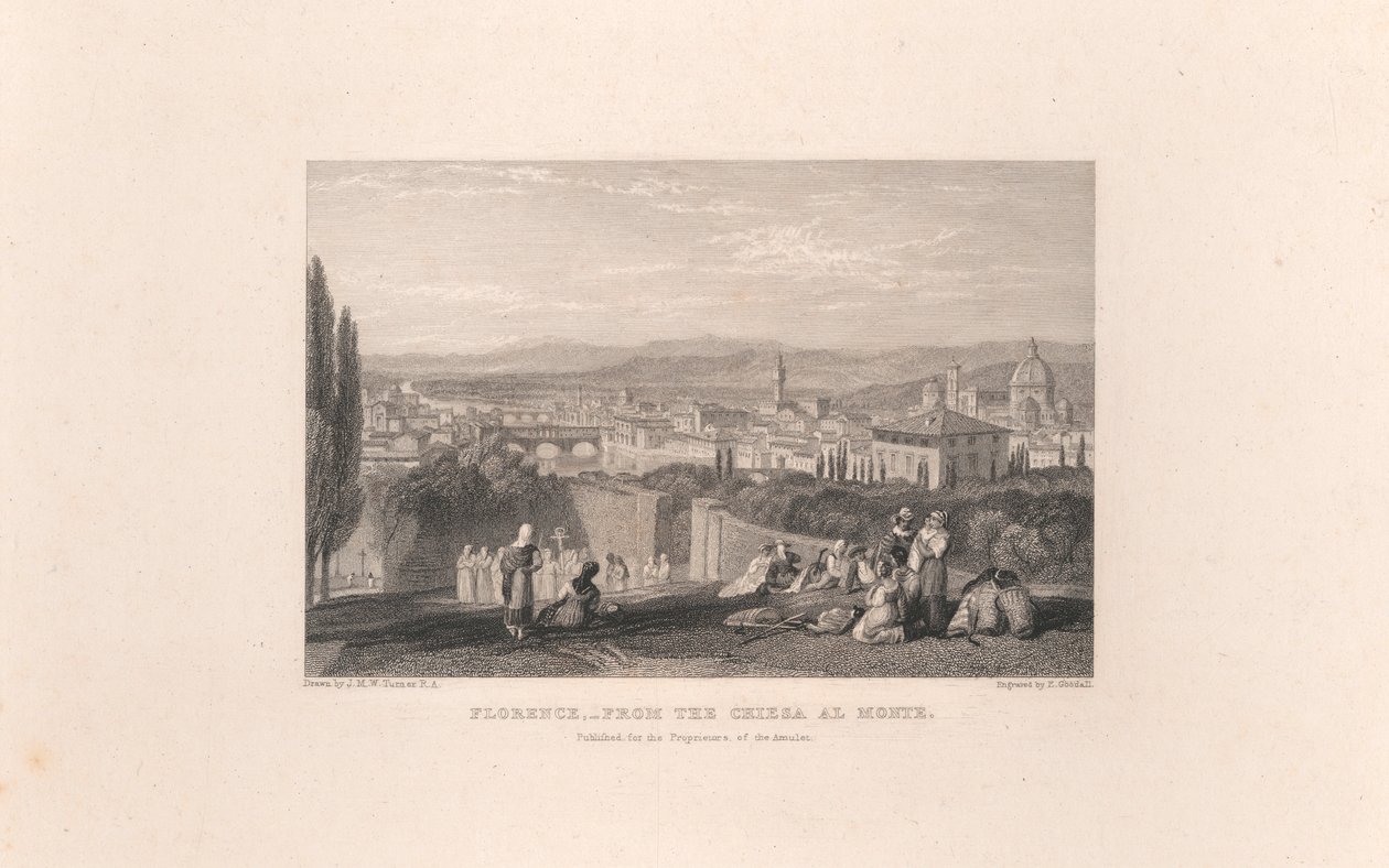 Florence depuis la Chiesa al Monte - Edward Goodall