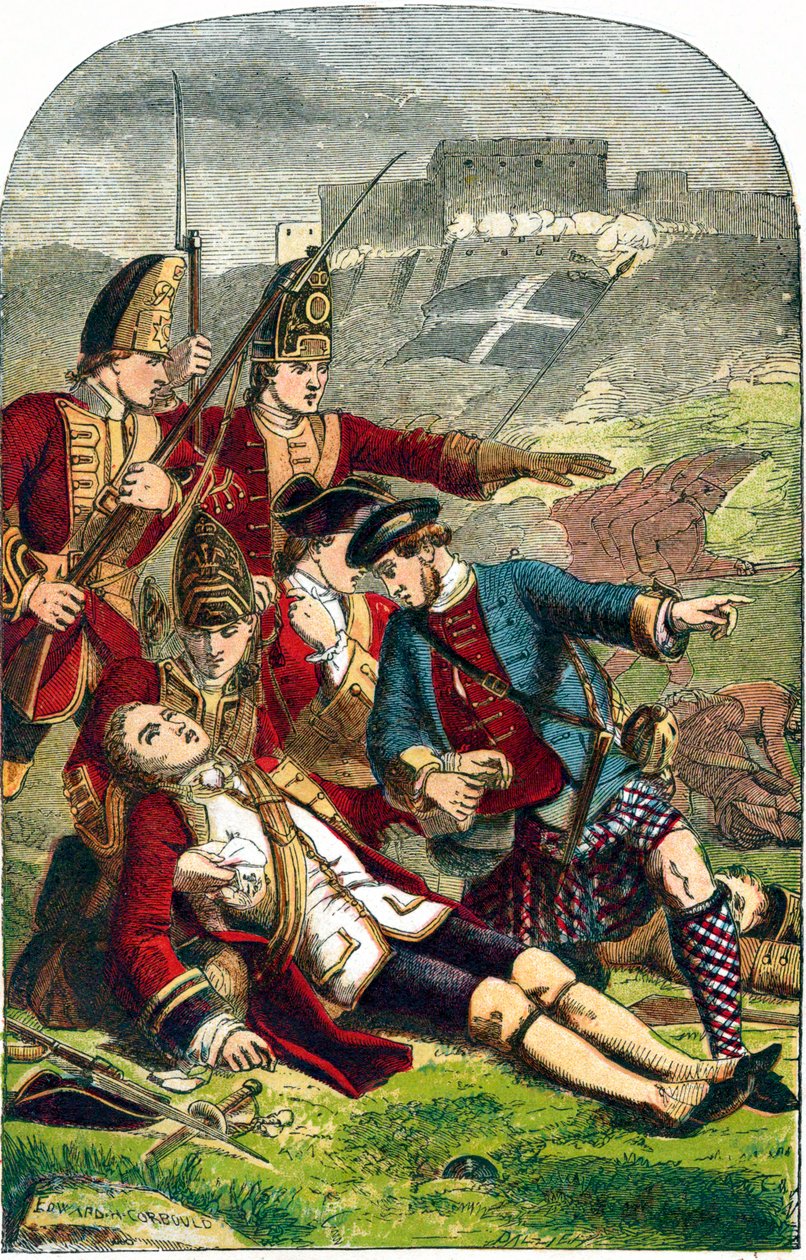 Mort du général James Wolfe au siège de Québec, 1759 vers 1870 - Edward Henry Corbould