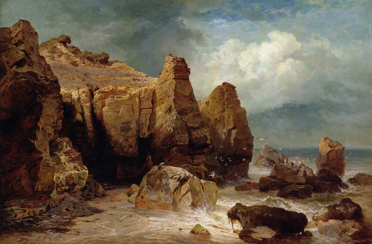 Sur la côte du Yorkshire - Edward Henry Holder